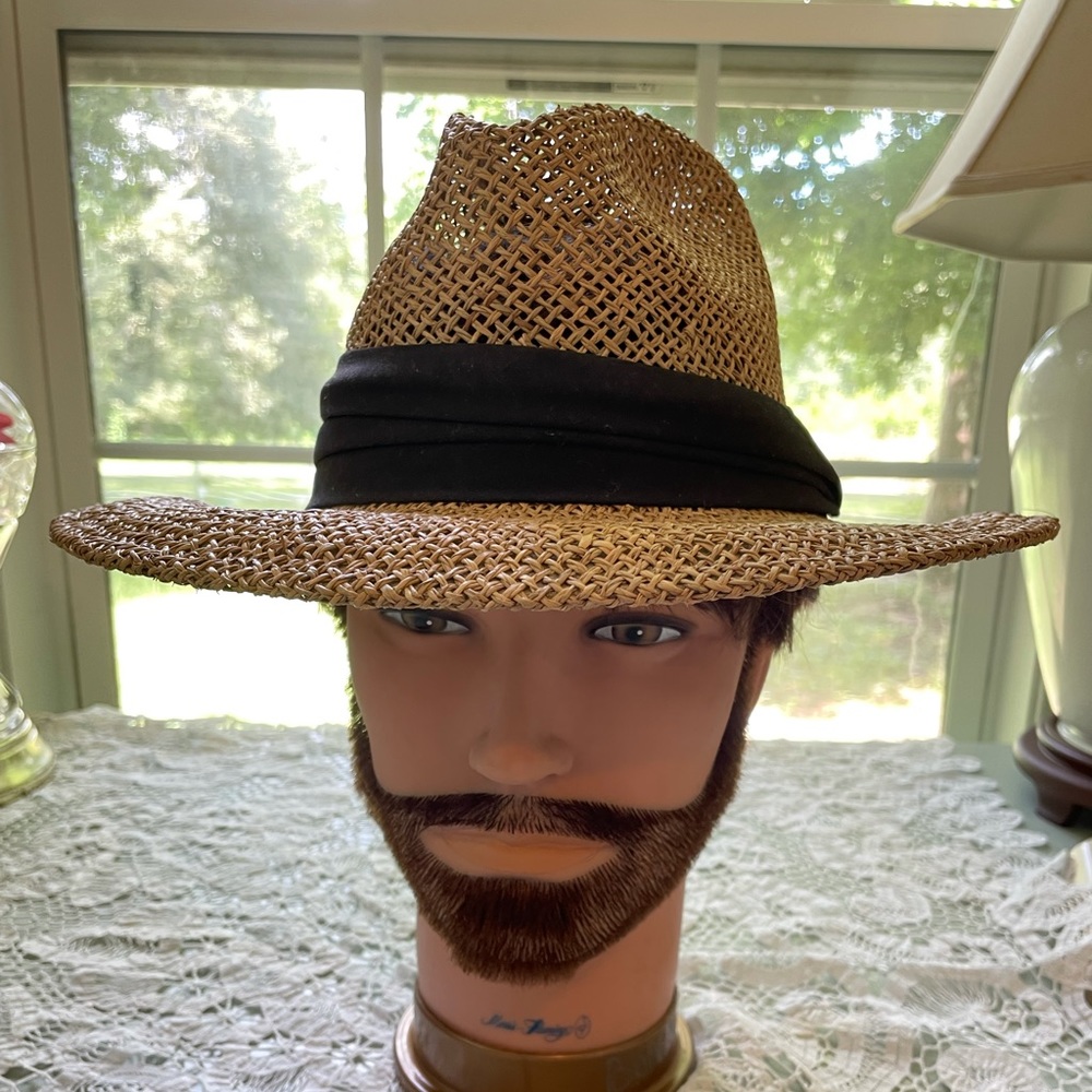 Men’s Hat: Safari Fedora Style Hat, Town Talk Louisville, KY, Pre-owned - Picture 1 of 12
